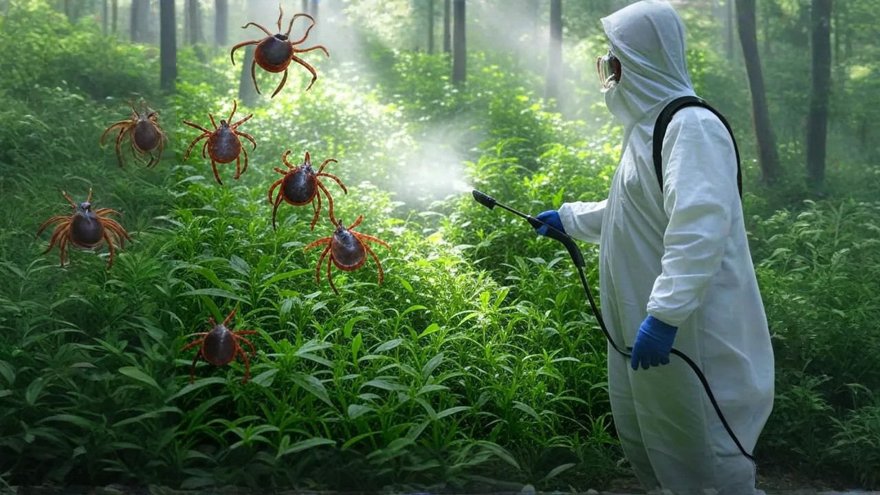 фото: Обработка от клещей в районе станции метро Солнцево и области